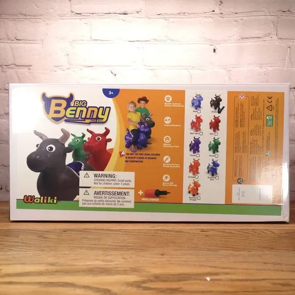 Waliki Toys Waliki Big Benny The Bull Bouncy Horse Hopper